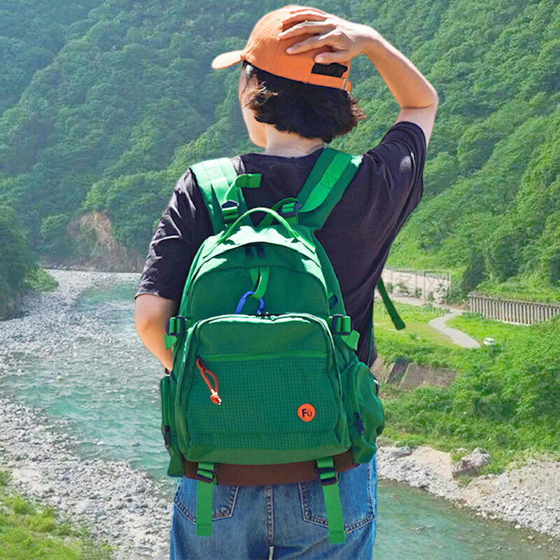 時尚旅行後背包女 徒步露營輕便背包 電腦後背包 15.6英寸筆電包 韓國雙肩包 通勤背包 旅行包 防水登山包 學生書包男