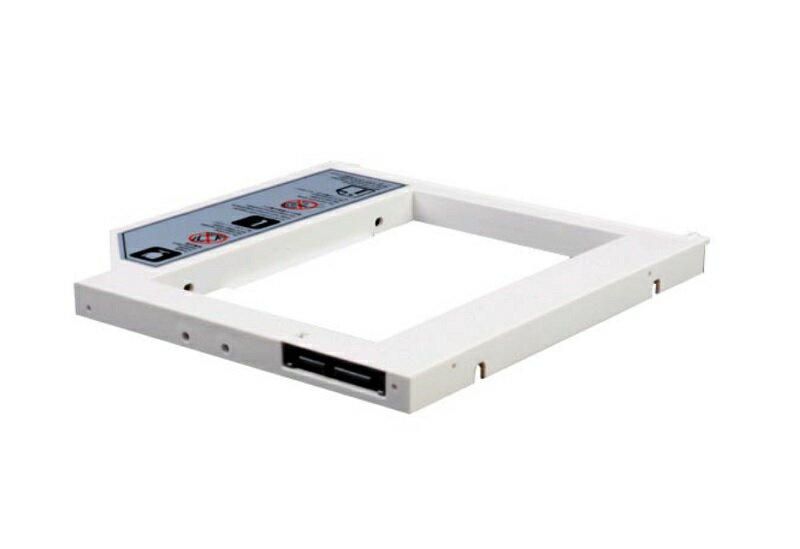 【最高現折268】SilverStone 銀欣 TS08 筆電光碟槽轉9.5mm2.5吋SATA硬碟轉接架/白色