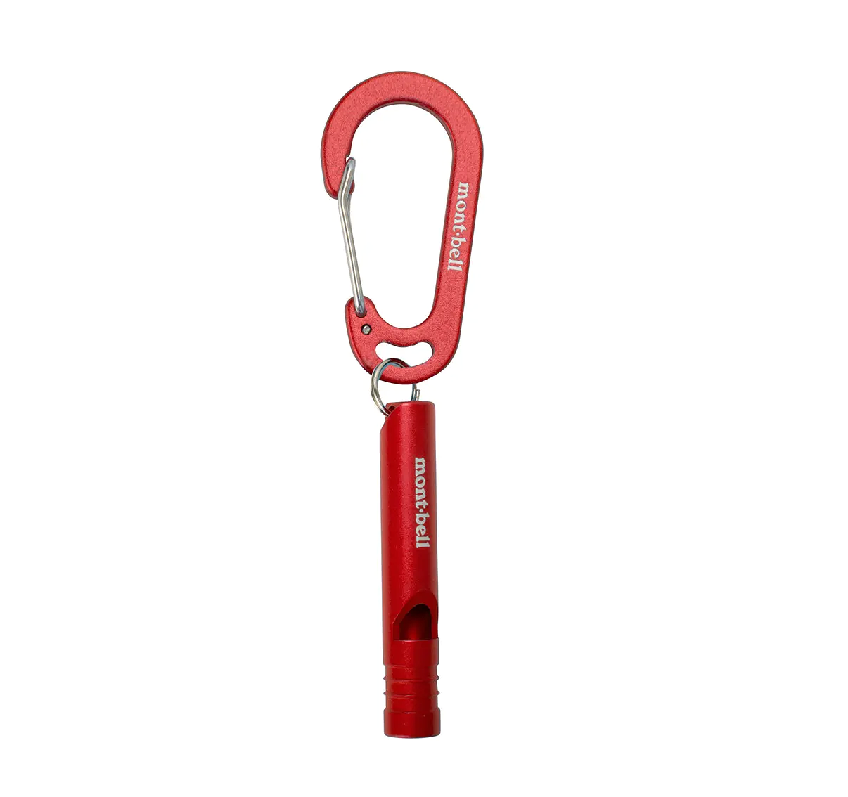 【【蘋果戶外】】mont-bell 1124946 VER 朱紅 Aluminum Whistle S 緊急哨扣