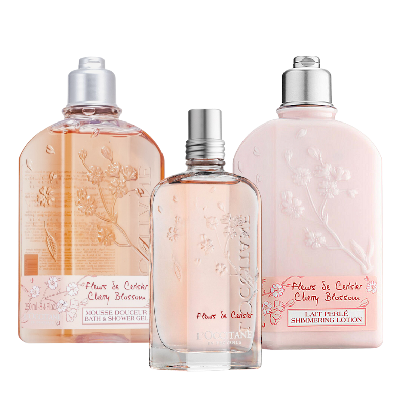 L'Occitane 歐舒丹 櫻花沐浴膠250ml / 美體乳250ml / 淡香水75ml 附發票【心心哈德】現貨 全館499超取免運｜全場下殺★滿額再享折扣
