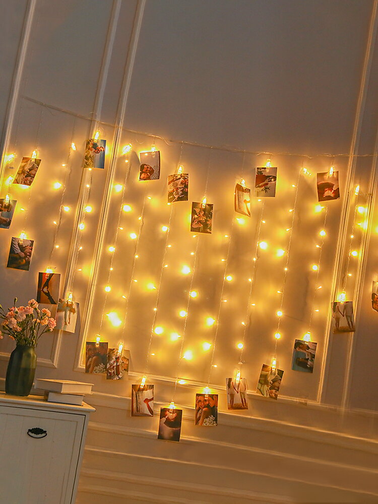 網紅燈飾少女心房間布置LED星星燈臥室裝飾小彩燈閃燈串燈滿天星