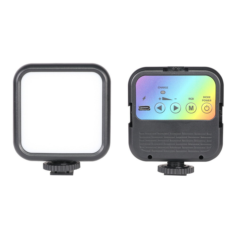 USB補光燈 直播補光燈 便攜戶外直播方形柔光燈冷暖攝影燈【CM24324】