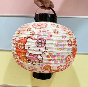 【震撼精品百貨】Hello Kitty 凱蒂貓 三麗鷗 KITTY日本紙燈籠(可折疊)-公主紅#87409 震撼日式精品百貨