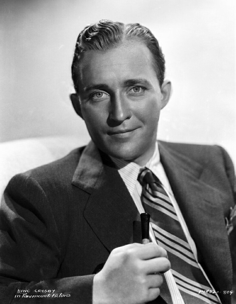 Posterazzi: Bing Crosby Posed wearing Formal Suit Portrait with White ...