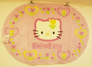 【震撼精品百貨】Hello Kitty 凱蒂貓 家具-地墊-鬱金香135*195【共1款】 震撼日式精品百貨