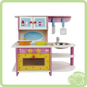 親親 木製玩具 粉紅廚房組 木頭玩具