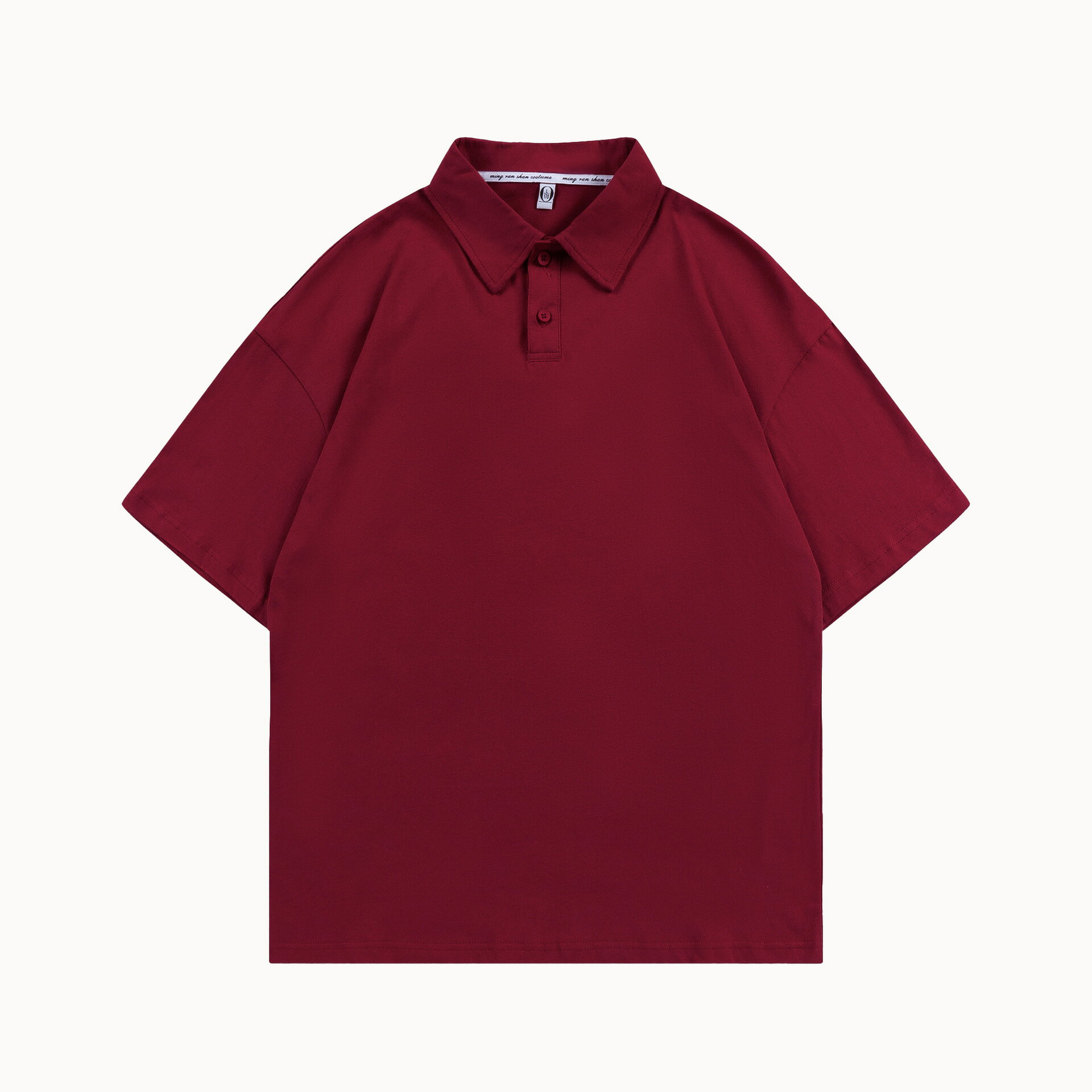 【喜挖】200g春夏潮牌考拉貼標純棉POLO衫短袖男女款寬鬆翻領T恤潮流百搭 4