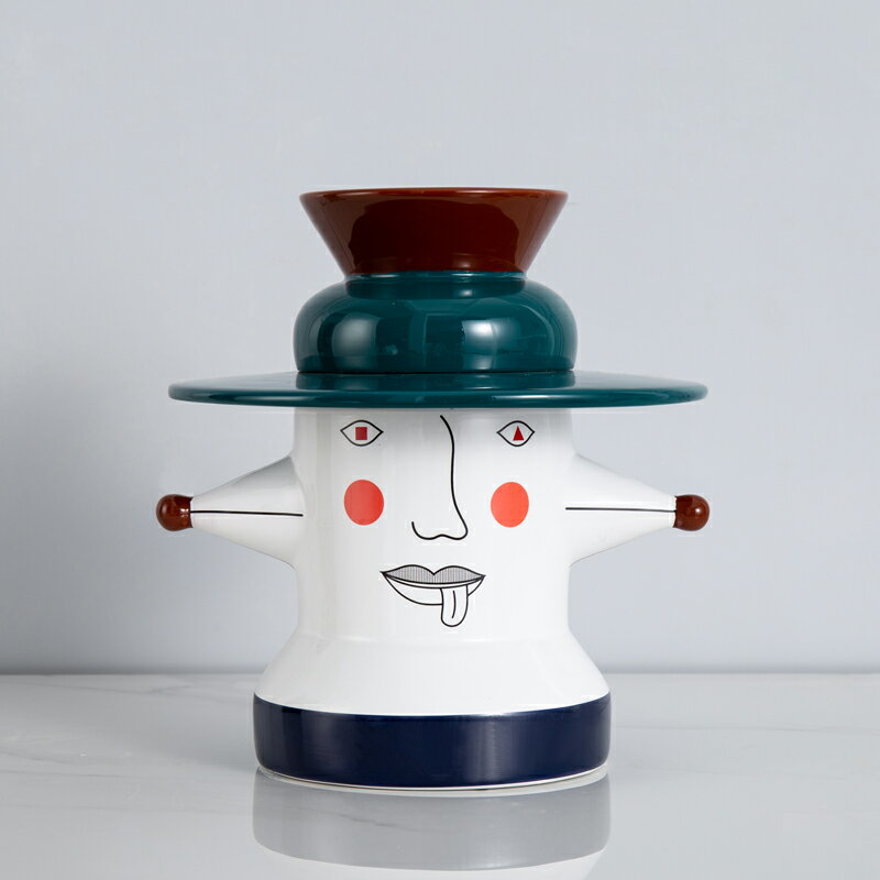 蝶陶輕奢樣板房裝飾擺件工藝品北歐創意客廳藝術擺設玄關酒店軟裝 7