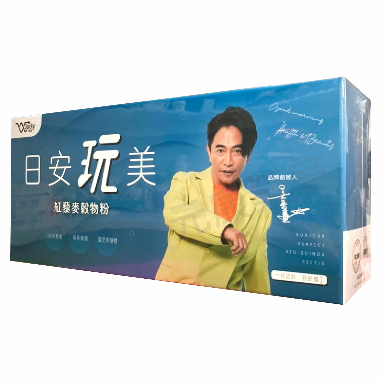 吳宗憲全新第四代~紅藜果膠JACKY WU 日安玩美紅藜麥穀物粉(紅藜果膠) 30包/盒 1