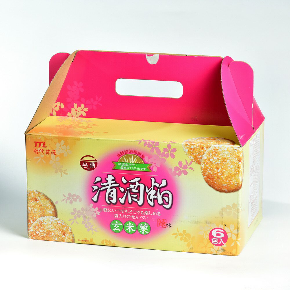 【台酒TTL】清酒粕玄米菓-辣味 (6袋/入) 1