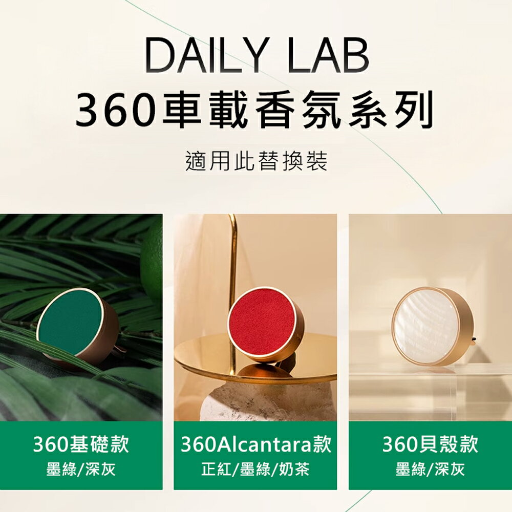 Daily Lab LQ 360°系列車載香氛香片補充包(兩片裝) 1