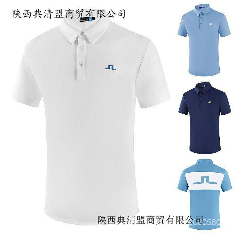 2023熱銷高爾夫服裝男裝短袖夏速乾上衣寬鬆運動POLO衫吸汗GOLF球服可訂製