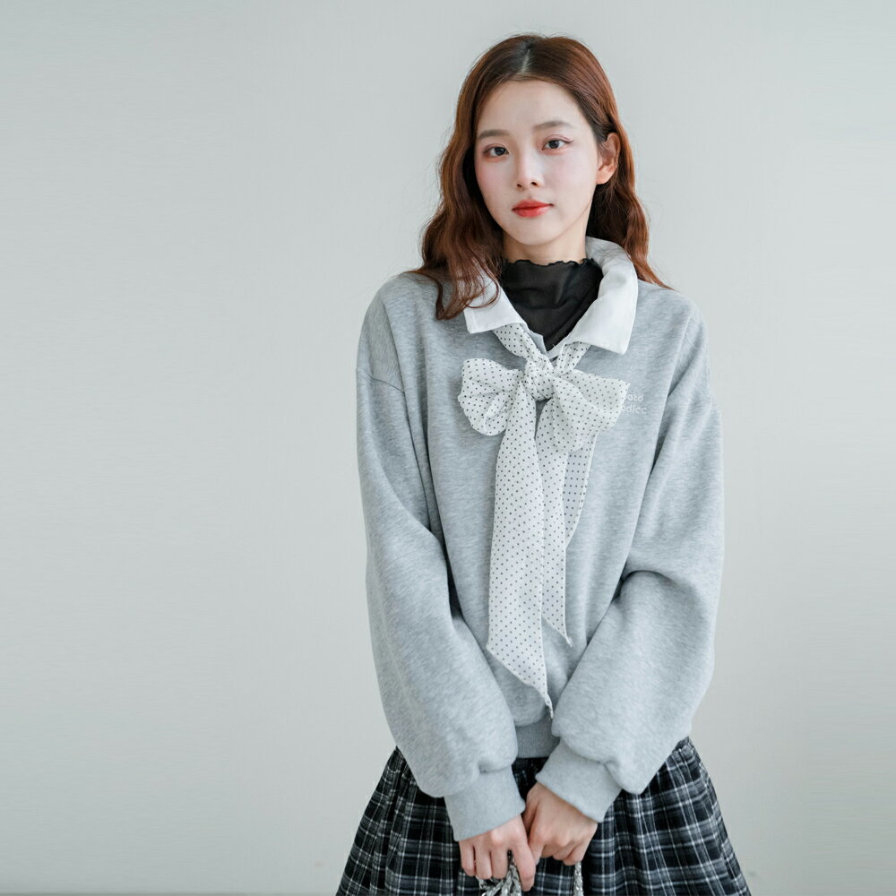 ★限時下殺$490★MIUSTAR撞色襯衫領英字ootd學院風上衣(共2色)1202預購【NR2462】