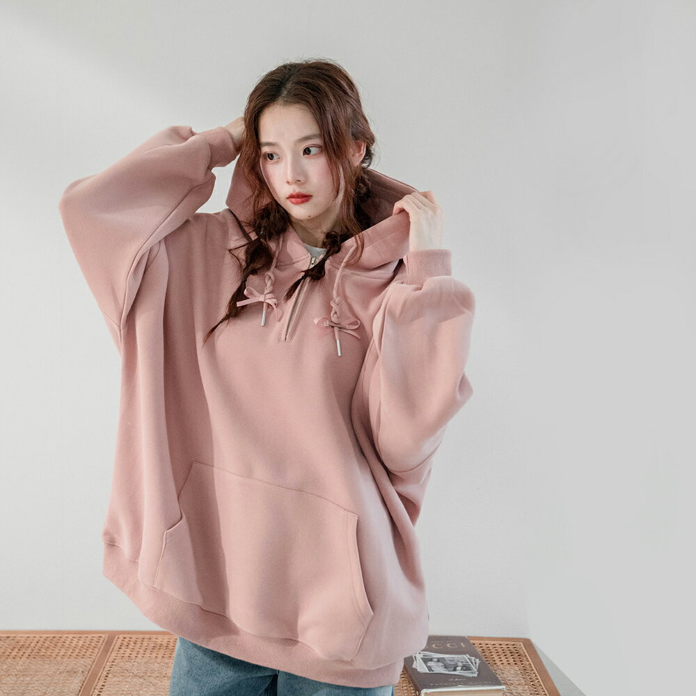 ★限時下殺$690★MIUSTAR前拉鍊大口袋長版連帽上衣(共4色)1209預購【NR2499】