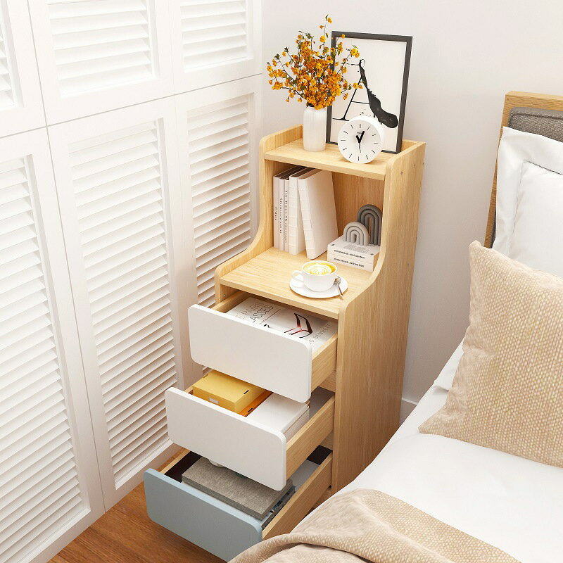 免運 開發票 床頭櫃簡易超窄小型收納櫃子臥室現代簡約床邊櫃床頭櫃迷你儲物櫃