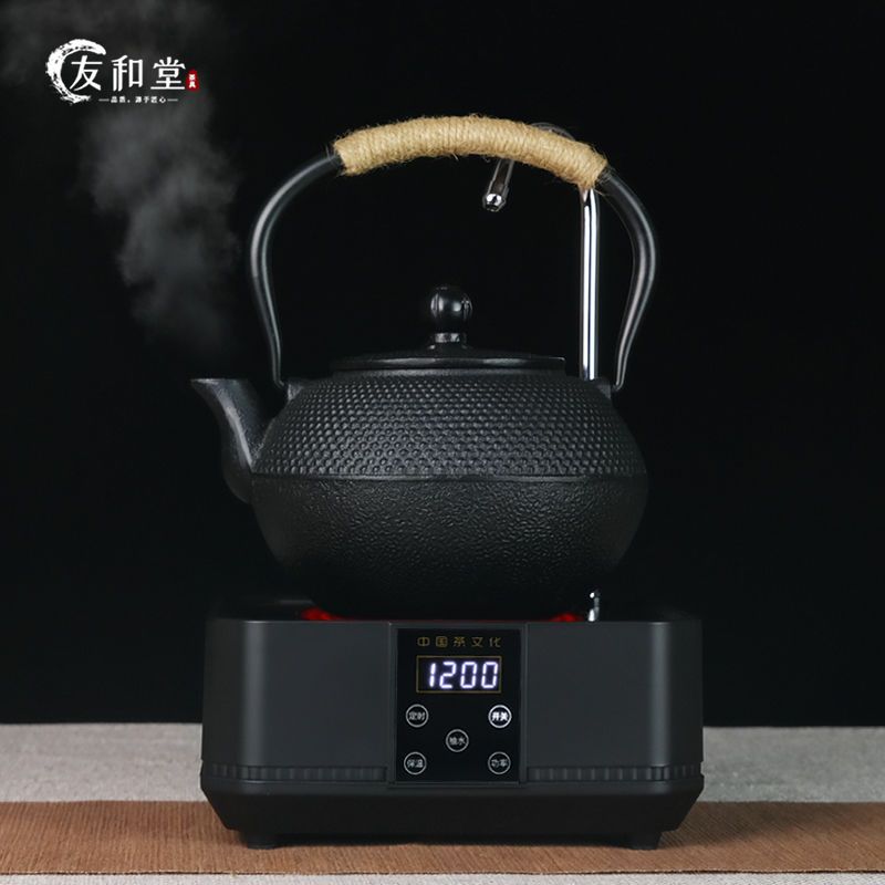 【臺灣公司 可開發票】鐵壺電陶爐茶爐煮茶器泡茶煮茶燒水壺自動上水電熱爐家用功夫茶具