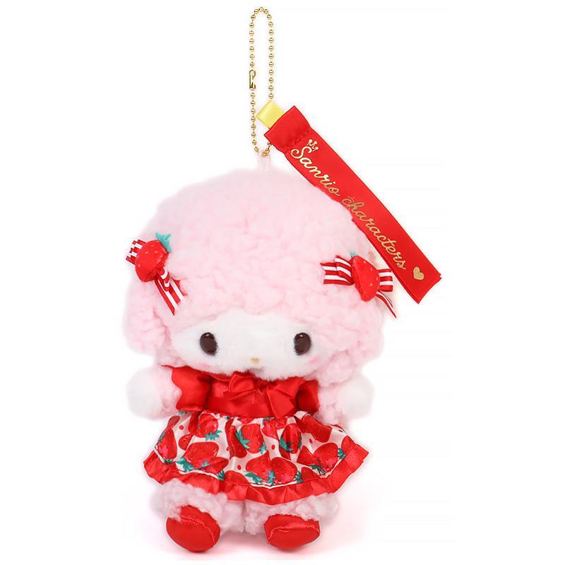 【震撼精品百貨】My Melody 美樂蒂~日本SANRIO三麗鷗 Piano彼安諾草莓新聞限定絨毛娃娃吊飾*83906