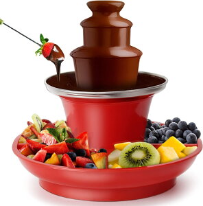 自帶水果盤巧克力噴泉機 融化塔瀑布火鍋熔漿機家用商用活動派對「雙11特惠」