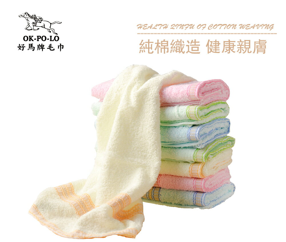 彰化水五金║台灣製造純棉單軌色紗吸水毛巾12入組/信發行