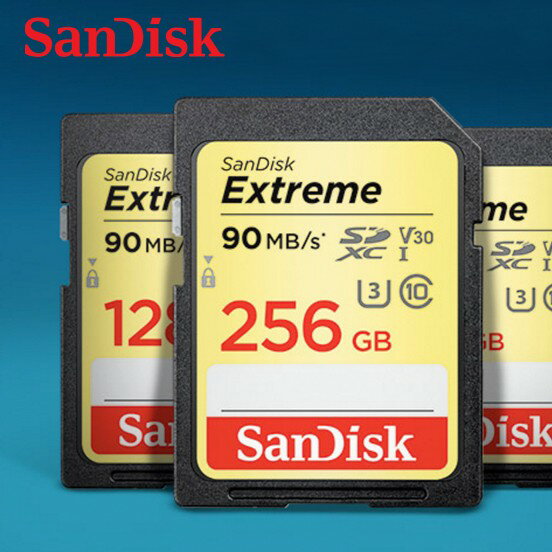 SANDISK Extreme V30 SD UHS-I U3 讀取/寫入速度高達 90MB /s 記憶卡