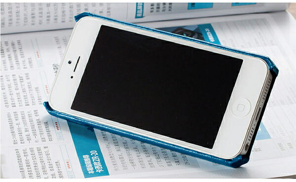 JisonCase iPhone SE / 5 / 5S 專用 手工摔紋真皮 置卡式 保護背殼【出清】【APP下單4%點數回饋】