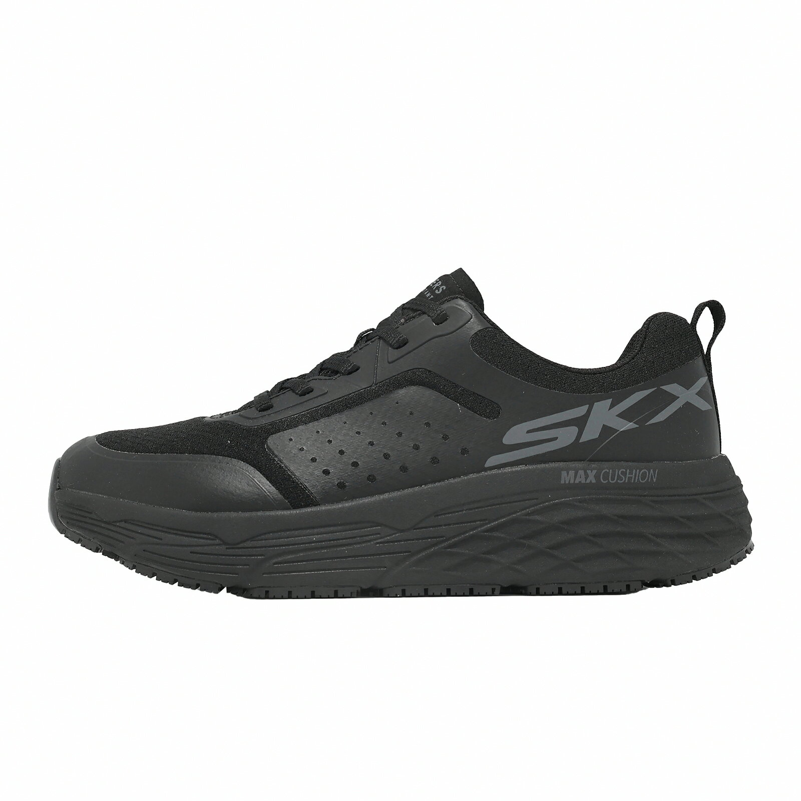 Skechers 工作鞋 Max Cushioning Elite SR 男鞋 防潑水 防靜電 黑 200339BLK