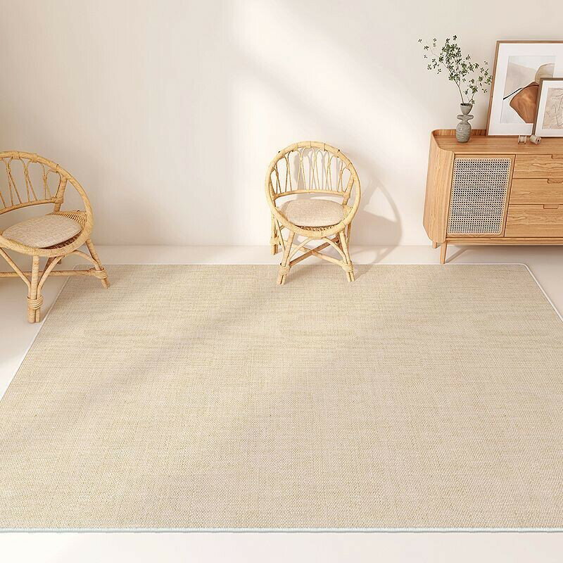 純色客廳地毯床邊毯侘寂風北歐高級素色地墊臥室現代簡約沙髮茶幾