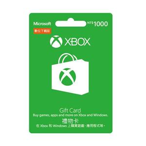 微軟GC-Xbox 禮物卡 $1000 數位下載版