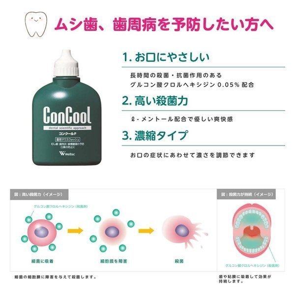 日本【ConCool Weltec】牙周專用護理漱口水 100ml 6