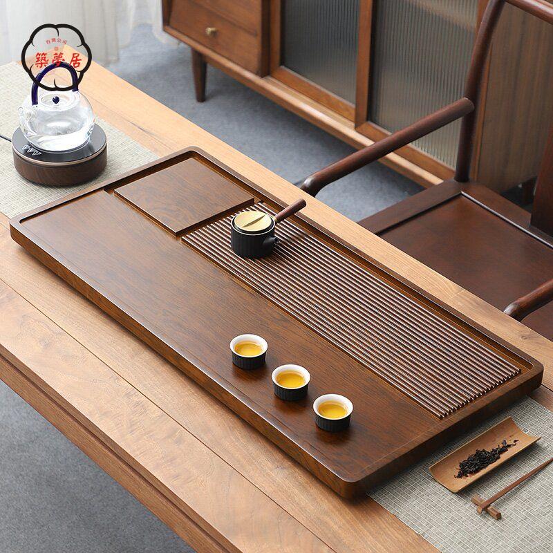 免運 工廠直銷 茶盤 功夫茶具茶盤 託盤 實木茶盤 新款高階整塊原木茶盤 家用排水式辦公室電木款簡約小幹泡茶臺店長推薦/特惠 工廠現貨出 特價出 全館折扣 售後保障 zm5319