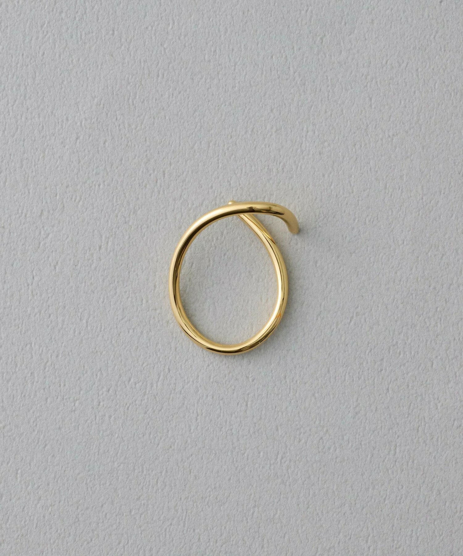 [Shade Cuff] ete 素面橢圓耳釦 S 金色 | 耳扣 送禮 情人節 [Rakuten Fashion]