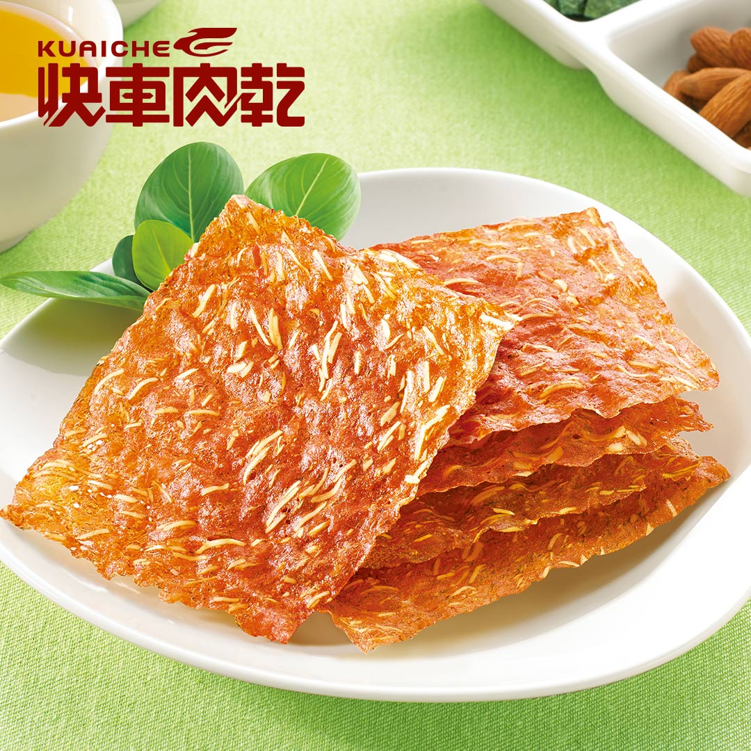 【快車肉乾】脆脆經典大禮盒★ 杏仁香脆肉紙(原味/芝麻/黑胡椒/櫻花蝦/海苔/椒麻)口味任選兩大包★〔共2包入〕 5