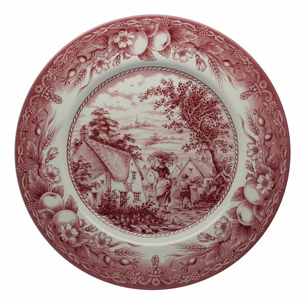 英國Royal Stafford 老英國格蘭風情系列- 28cm 彩繪盤(豐收)