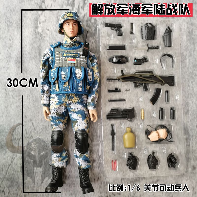 2023新人偶特種兵1/6中國兵人模型男孩玩具關節可動手辦退伍紀念 | 招財貓商鋪 | 樂天市場Rakuten