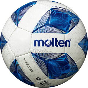 【H.Y SPORT】MOLTEN F5A4900 頂級無接縫足球 #5號 合成皮足球 白藍 足球聯賽指定用球