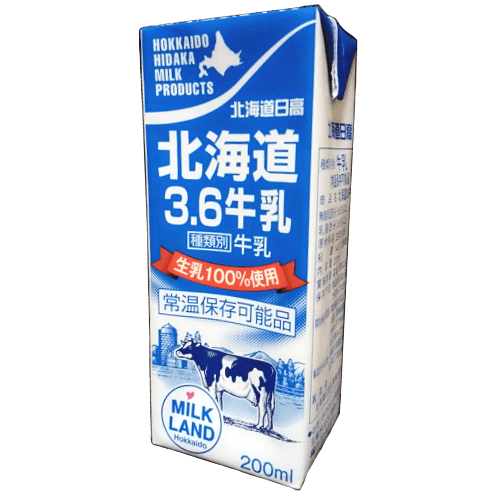 北海道日高【3.6牛乳】200ml (效期至24.07.29)