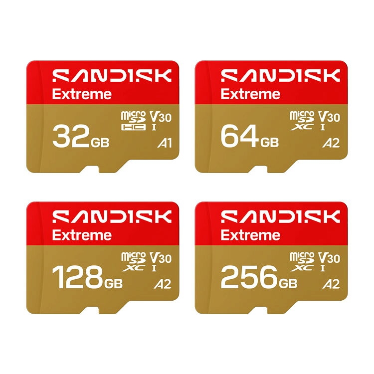 EC數位 SanDisk 晟碟 Extreme microSD UHS-I 記憶卡 32 64 128 256GB