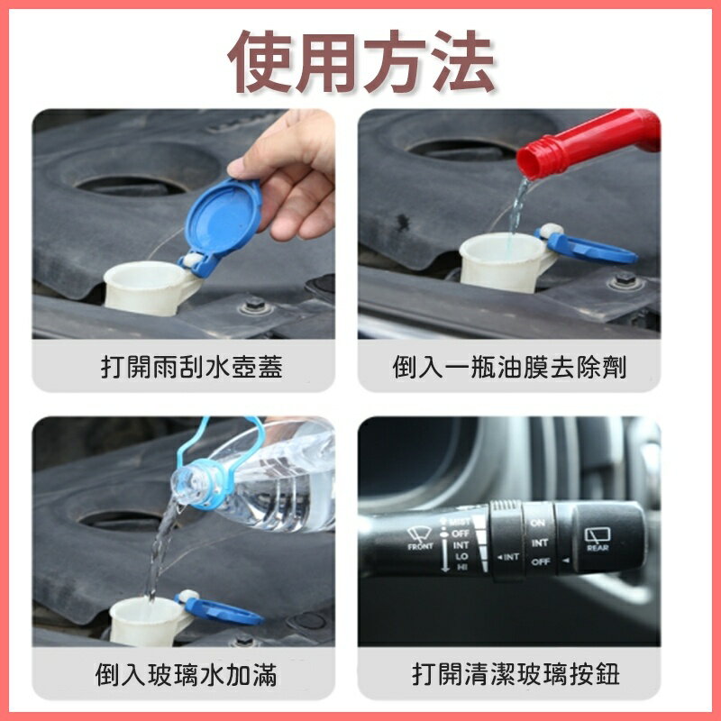 官方正品 玻璃油膜去除劑 前擋風玻璃強力清洗 油老虎去油膜淨 雨刮水油 汽車玻璃油膜去除劑 防雨玻璃爽 潑水油膜去除劑 1