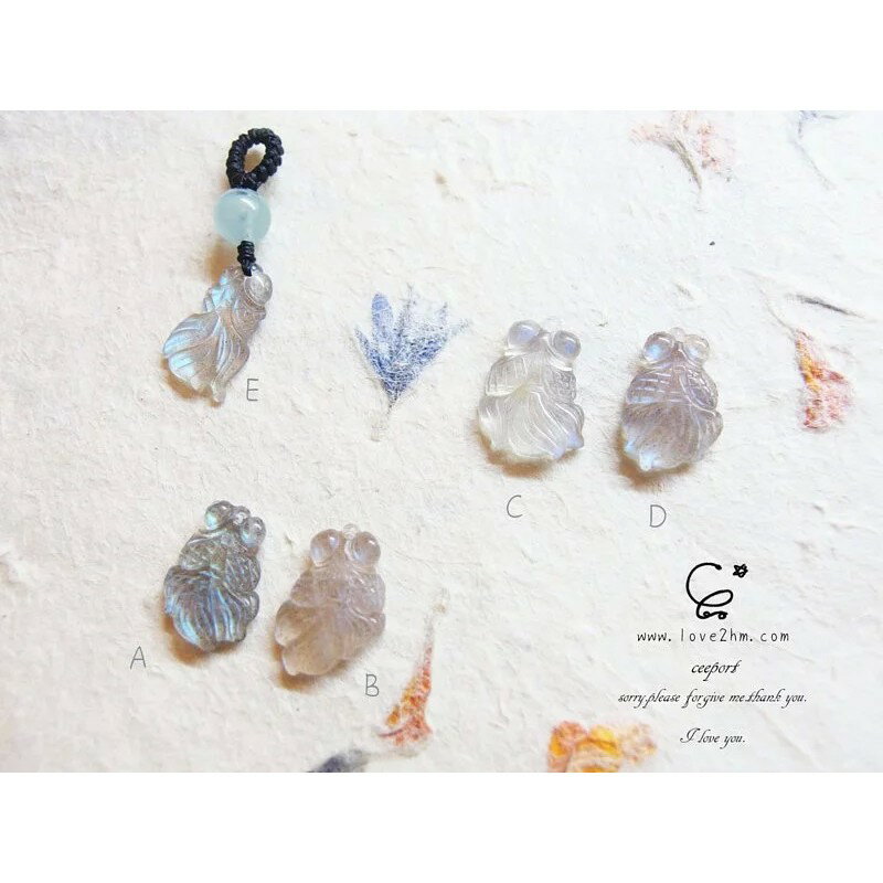 小金魚-拉長石/拉長石/水晶飾品/ [晶晶工坊-love2hm]