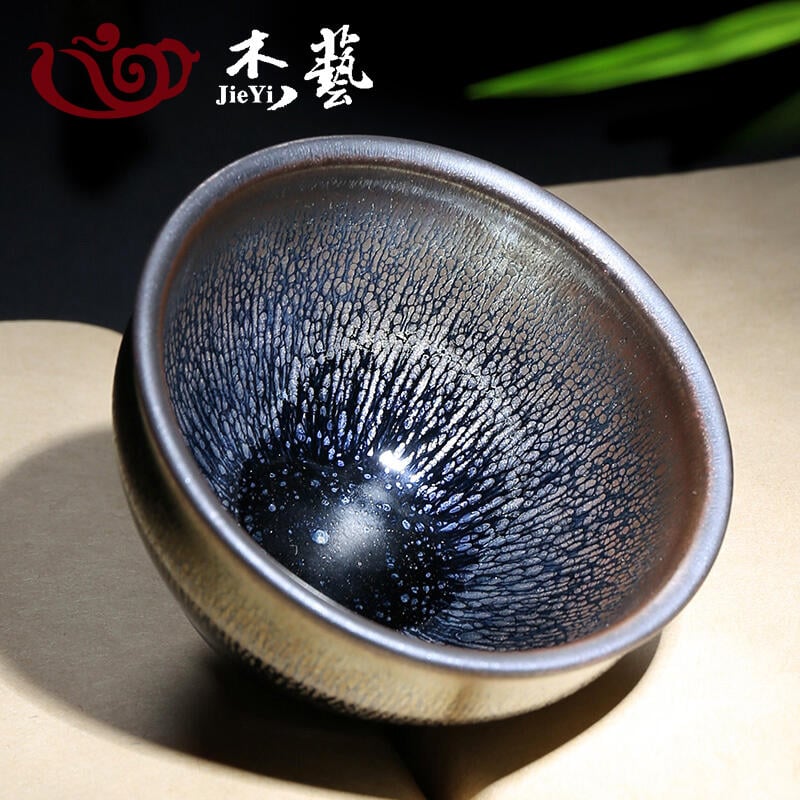 【可開發票】店長推薦 建盞 茶杯 主人杯 百花盞 陶瓷大號功夫家用兔毫盞杯茶具天目茶盞單杯 1