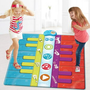 兒童雙人腳踏電子琴女孩跳舞腳踩鋼琴毯寶寶早教益智音樂樂器玩具 滿399免運！全館85折！