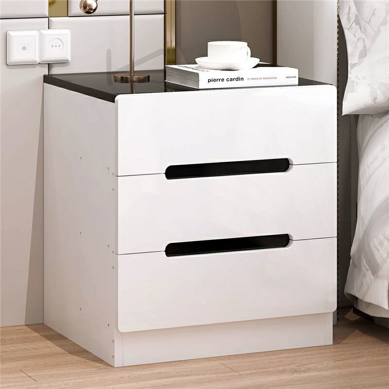 床邊櫃 小收納櫃 迷你 臥室 置物架 簡易 儲物櫃 簡約 床頭櫃 現代 仿實木柜子 TBUnJC