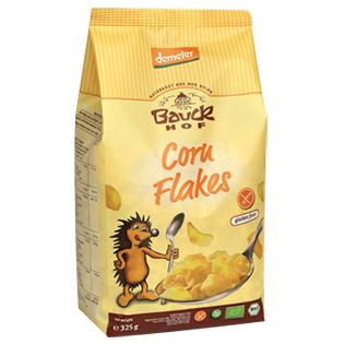 【德國原裝進口】寶客有機無麩質經典玉米脆片 Bauck Cornflakes 325g/包 ★滿199全家超取免運★