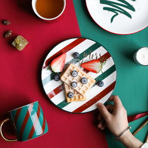 聖誕裝飾 圣誕餐具套裝碗盤家用現代輕奢網紅圣誕節高顏值情侶馬克杯子禮盒 聖誕節禮物