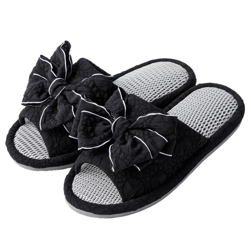 【DECO HOME商品】拖鞋 RIBBON MESH BK M(DH) NITORI宜得利家居
