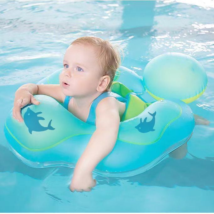 游泳圈 游泳坐騎充氣玩具球 洗澡游泳圈嬰腋下側翻家用充氣浮圈趴圈兒童嬰兒幼兒寶寶新生兒 免運