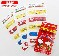 大賀屋 KITTY OK繃 凱蒂貓 (共6款) Hello Kitty 飛機 蘋果 鬱金香 蝴蝶結 腳踏車 點點 日製 J00013757