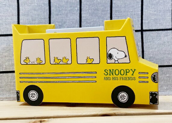 【震撼精品百貨】史奴比Peanuts Snoopy SNOOPY 公車筆筒附便條*33544 震撼日式精品百貨