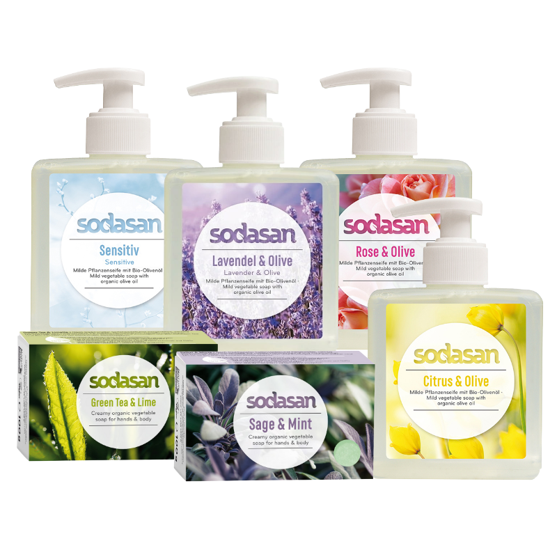 【即期良品】德國 Sodasan 舒德森 橄欖植物洗手液態皂 300ml 洗手 溫和 薰衣草 玫瑰 檸檬 潔淨 附發票【心心哈德】現貨 全館499超取免運｜全場下殺★滿額再享折扣