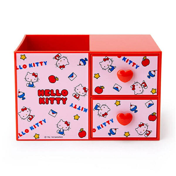 【震撼精品百貨】Hello Kitty 凱蒂貓 HELLO KITTY桌上型ABS塑膠筆筒與置物盒(生活小物) 震撼日式精品百貨